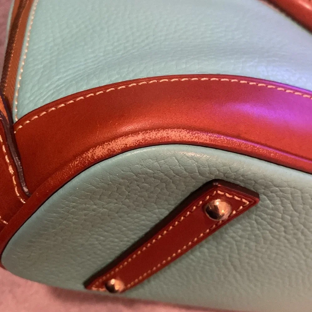 💚DOONEY & BOURKE💚Sea Foam GreenZip Satchel with Crossbody Strap/EUC - Picture 9 of 16